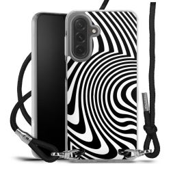 New Carry Case Transparent Stoff schwarz/silber