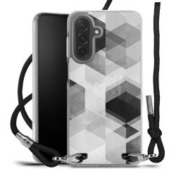 New Carry Case Transparent Stoff schwarz/silber