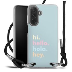 New Carry Case Transparent Stoff schwarz/silber