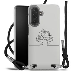 New Carry Case Transparent Stoff schwarz/silber