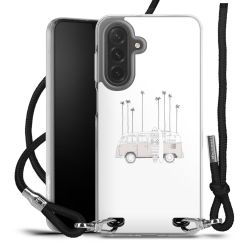 New Carry Case Transparent Stoff schwarz/silber