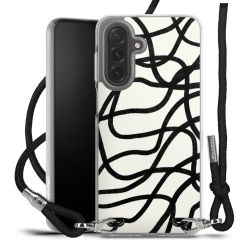 New Carry Case Transparent Stoff schwarz/silber