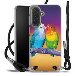 New Carry Case Transparent Stoff schwarz/silber