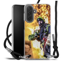 New Carry Case Transparent Stoff schwarz/silber