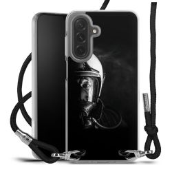 New Carry Case Transparent Stoff schwarz/silber