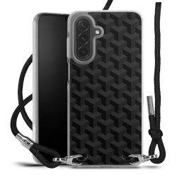 New Carry Case Transparent Stoff schwarz/silber