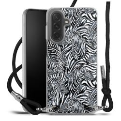 New Carry Case Transparent Stoff schwarz/silber