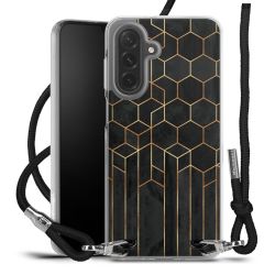 New Carry Case Transparent Stoff schwarz/silber