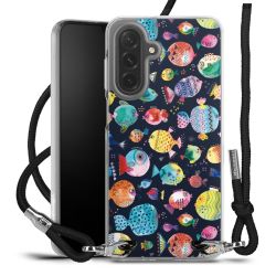 New Carry Case Transparent Stoff schwarz/silber