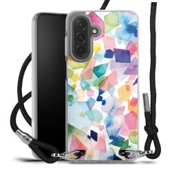 New Carry Case Transparent Stoff schwarz/silber