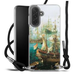 New Carry Case Transparent Stoff schwarz/silber