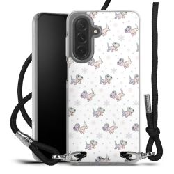 New Carry Case Transparent Stoff schwarz/silber