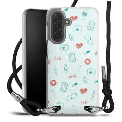 New Carry Case Transparent Stoff schwarz/silber