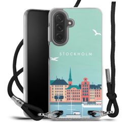 New Carry Case Transparent Stoff schwarz/silber