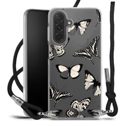 New Carry Case Transparent Stoff schwarz/silber