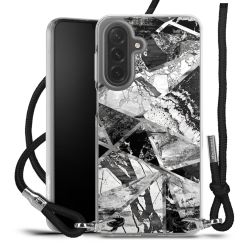 New Carry Case Transparent Stoff schwarz/silber