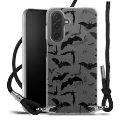 New Carry Case Transparent Stoff schwarz/silber