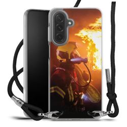 New Carry Case Transparent Stoff schwarz/silber