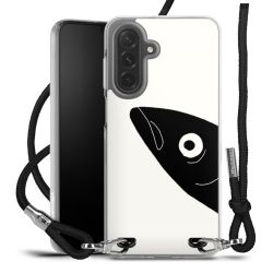 New Carry Case Transparent Stoff schwarz/silber