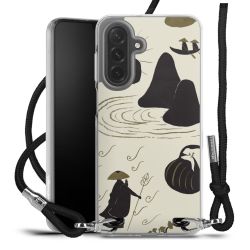 New Carry Case Transparent Stoff schwarz/silber