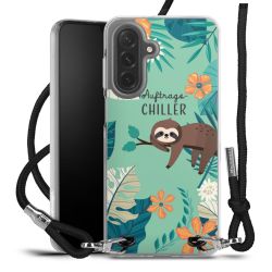 New Carry Case Transparent Stoff schwarz/silber