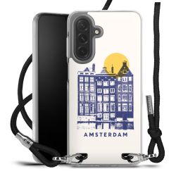 New Carry Case Transparent Stoff schwarz/silber