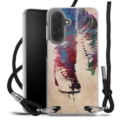 New Carry Case Transparent Stoff schwarz/silber