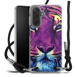 New Carry Case Transparent Stoff schwarz/silber