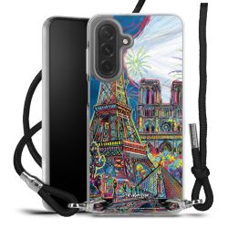 New Carry Case Transparent Stoff schwarz/silber