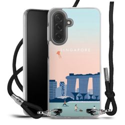 New Carry Case Transparent Stoff schwarz/silber