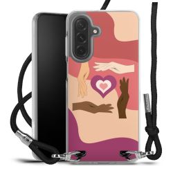 New Carry Case Transparent Stoff schwarz/silber