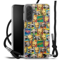 New Carry Case Transparent Stoff schwarz/silber