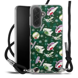 New Carry Case Transparent Stoff schwarz/silber