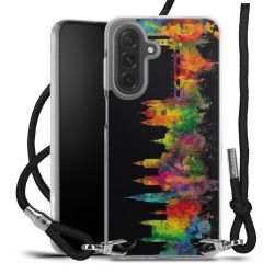 New Carry Case Transparent Stoff schwarz/silber