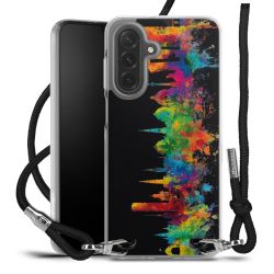 New Carry Case Transparent Stoff schwarz/silber