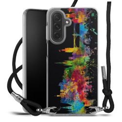 New Carry Case Transparent Stoff schwarz/silber