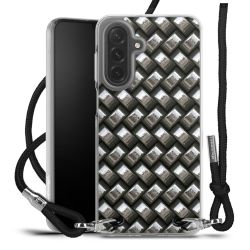 New Carry Case Transparent Stoff schwarz/silber