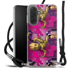 New Carry Case Transparent Stoff schwarz/silber