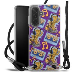 New Carry Case Transparent Stoff schwarz/silber