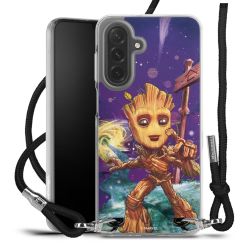 New Carry Case Transparent Stoff schwarz/silber