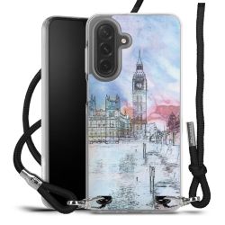 New Carry Case Transparent Stoff schwarz/silber