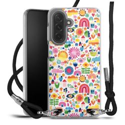 New Carry Case Transparent Stoff schwarz/silber