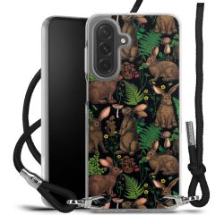 New Carry Case Transparent Stoff schwarz/silber