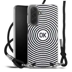 New Carry Case Transparent Stoff schwarz/silber