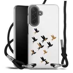 New Carry Case Transparent Stoff schwarz/silber