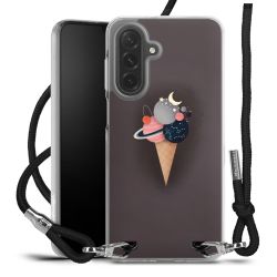 New Carry Case Transparent Stoff schwarz/silber