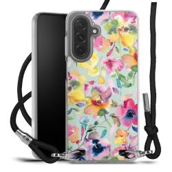 New Carry Case Transparent Stoff schwarz/silber