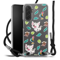 New Carry Case Transparent Stoff schwarz/silber