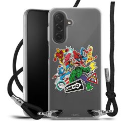 New Carry Case Transparent Stoff schwarz/silber