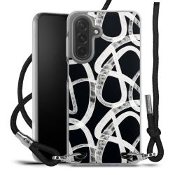 New Carry Case Transparent Stoff schwarz/silber